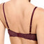 Natori Merlot-Shine Feathers Lace Contour Demi Bra