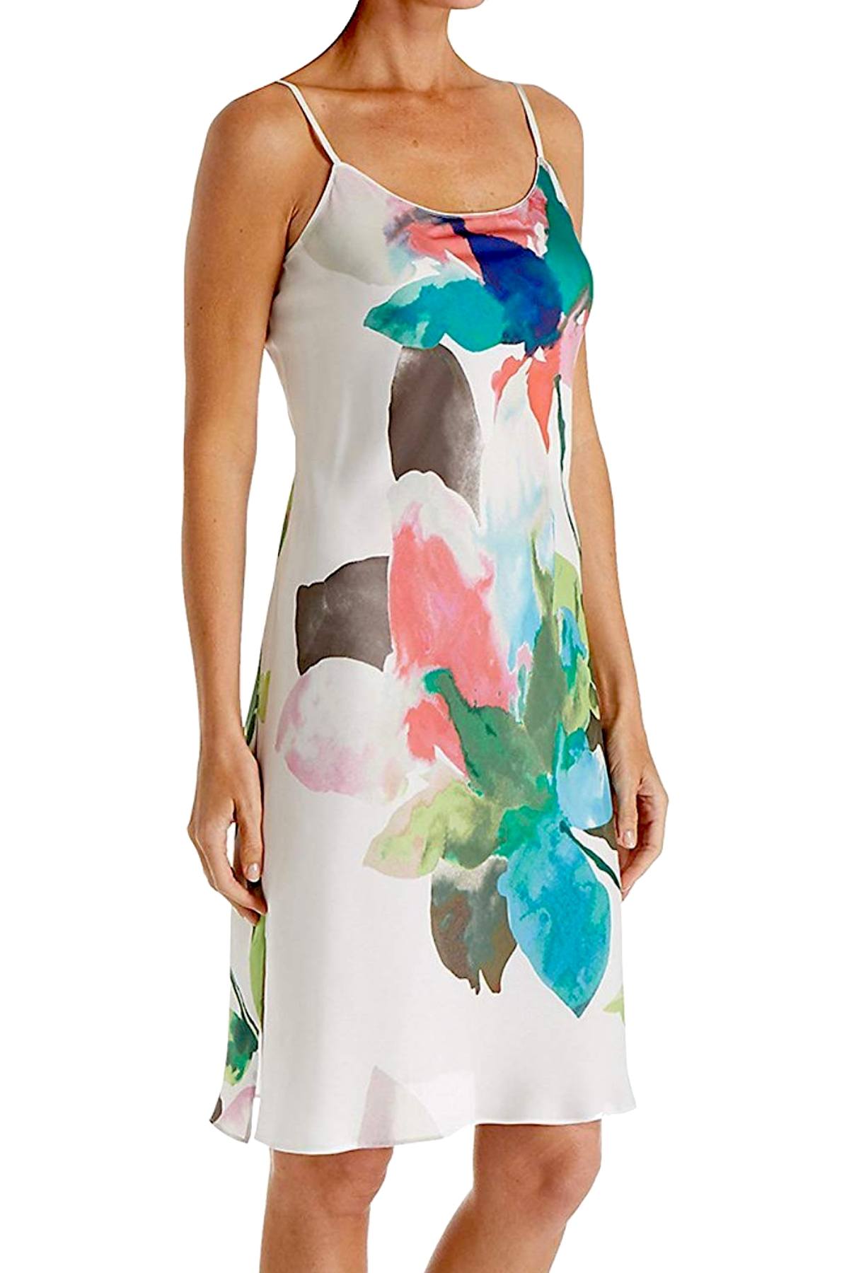 Natori Multi-Color Water-Lily Slip/Chemise