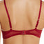 Natori Precision Contour Stretch Mesh Unlined Triangle Bra in Candy Apple Red