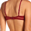Natori Precision Contour Stretch Mesh Unlined Triangle Bra in Candy Apple Red