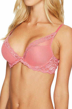 Natori Rose-Glow Feathers Contour Plunge Bra thumbnail 2