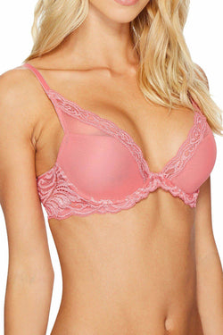 Natori Rose-Glow Feathers Contour Plunge Bra thumbnail 3