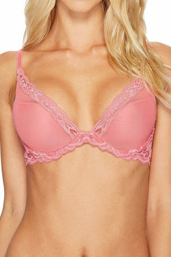 Natori Rose-Glow Feathers Contour Plunge Bra thumbnail 1