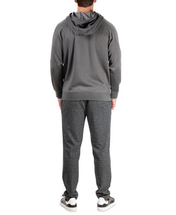 Natori Sathya Relaxed-fit 1/4-zip Pajama Hoodie Volcanic Ash thumbnail 4