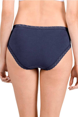 Natori Steel-Blue French-Cut Lace-Trim Brief thumbnail 2