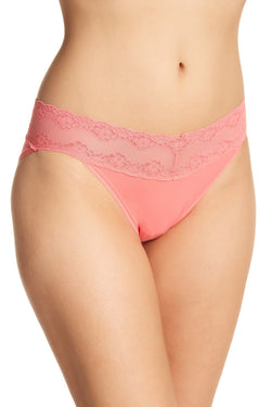 Natori Sunset-Pink Bliss Perfection Lace-Waist V-Kini thumbnail 1