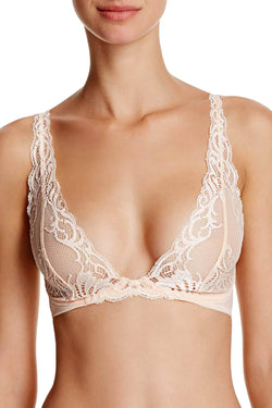Natori Tulle/Cashmere Feathers Wireless Sheer Lace Bra thumbnail 1