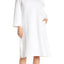 Natori White Quilted Zip Caftan