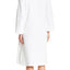 Natori White Quilted Zip Caftan