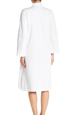 Natori White Quilted Zip Caftan thumbnail 4
