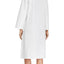 Natori White Quilted Zip Caftan