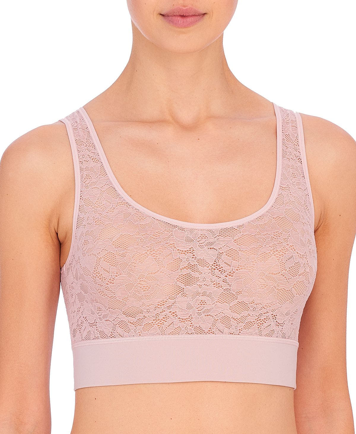 Natori Wo Bliss Femme Lace Bralette 725289 Rose Beige