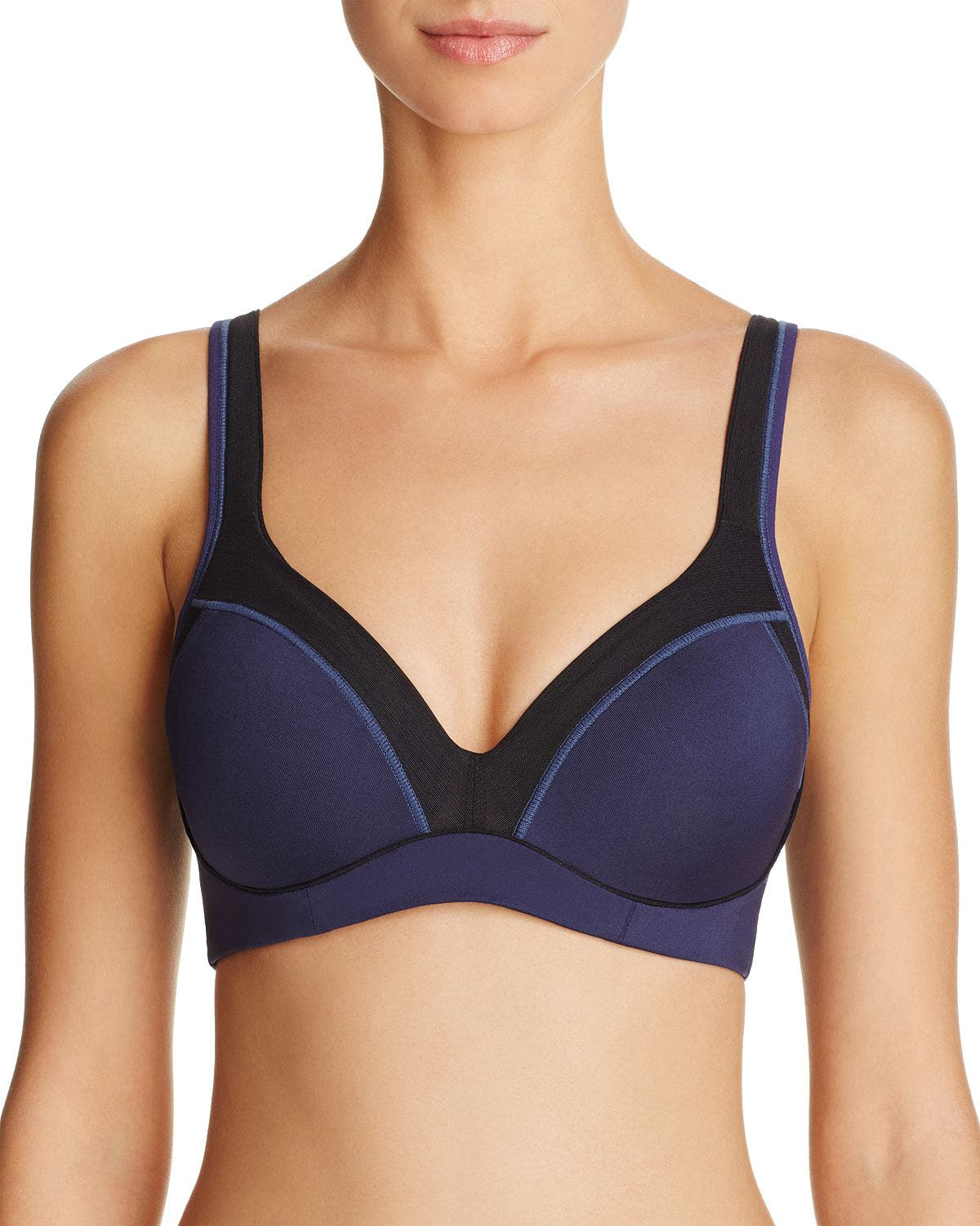 Natori Zen Contour Convertible Sport Bra Midnight Navy/Black