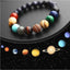 Natural Stone Multicolor Planets Beaded Bracelet