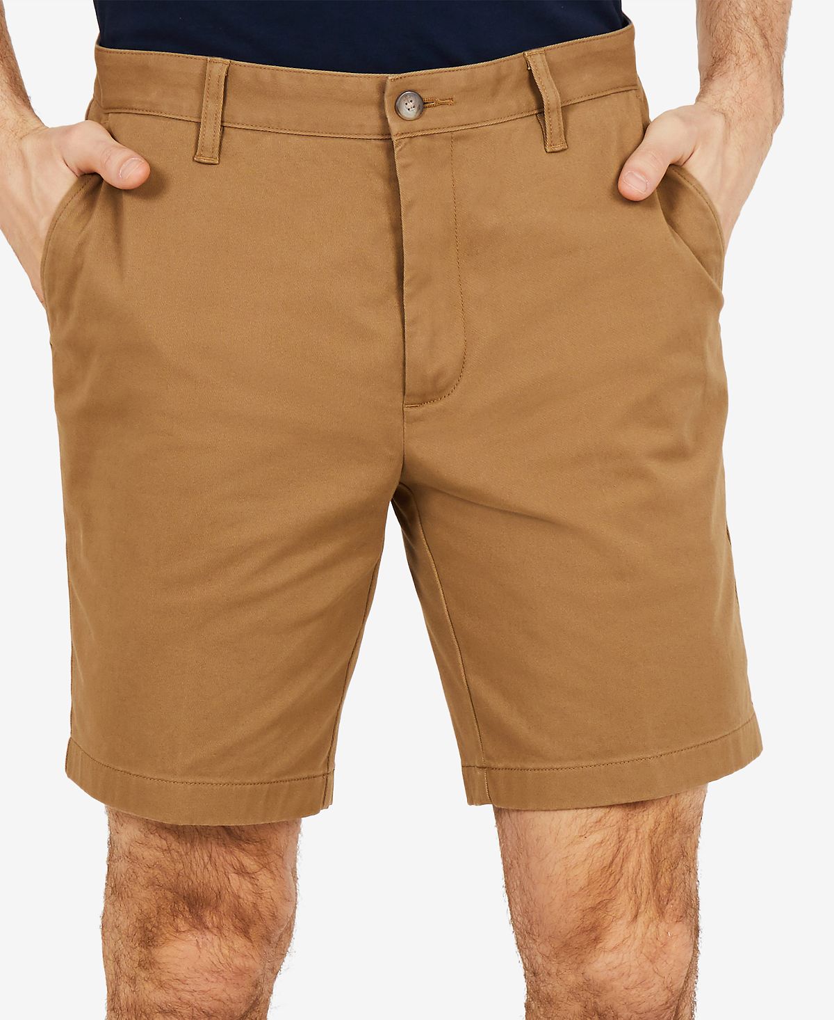 Nautica 8.5" Stretch Classic-fit Deck Shorts Oyster Brown