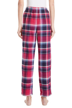 Nautica Berry-Plaid Cotton-Flannel Pajama Pant thumbnail 3