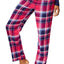 Nautica Berry-Plaid Cotton-Flannel Pajama Pant