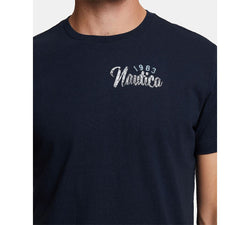 Nautica Big & Tall Maritime Sailing Logo Graphic T-shirt Navy thumbnail 3