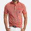 Nautica Classic Fit Jaspe Pocket Polo Ocean Garnet