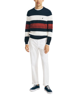 Nautica Classic-fit Textured Stripe Sweater Navy thumbnail 3