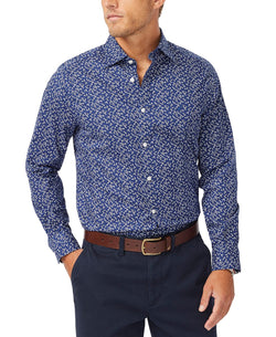 Nautica Classic-fit Tree Branch-print Shirt Blue Depths thumbnail 1