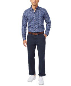 Nautica Classic-fit Tree Branch-print Shirt Blue Depths thumbnail 2