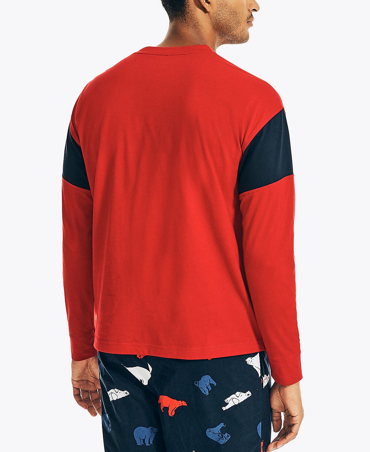 Nautica Mens Pajama T Shirt Red Size X Large