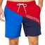 Nautica Diagonal Colorblock 8" Swim Trunks Nautica Red