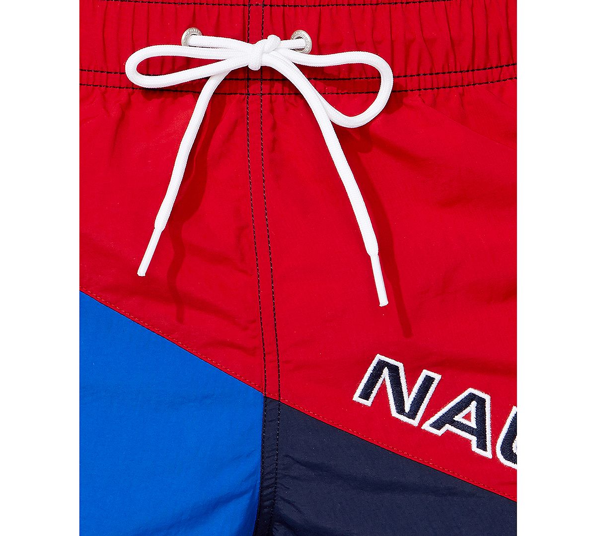 Nautica Diagonal Colorblock 8" Swim Trunks Nautica Red