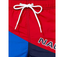 Nautica Diagonal Colorblock 8" Swim Trunks Nautica Red thumbnail 3
