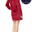 Nautica Eclipse Plush Textured Hooded Sleep Shirt