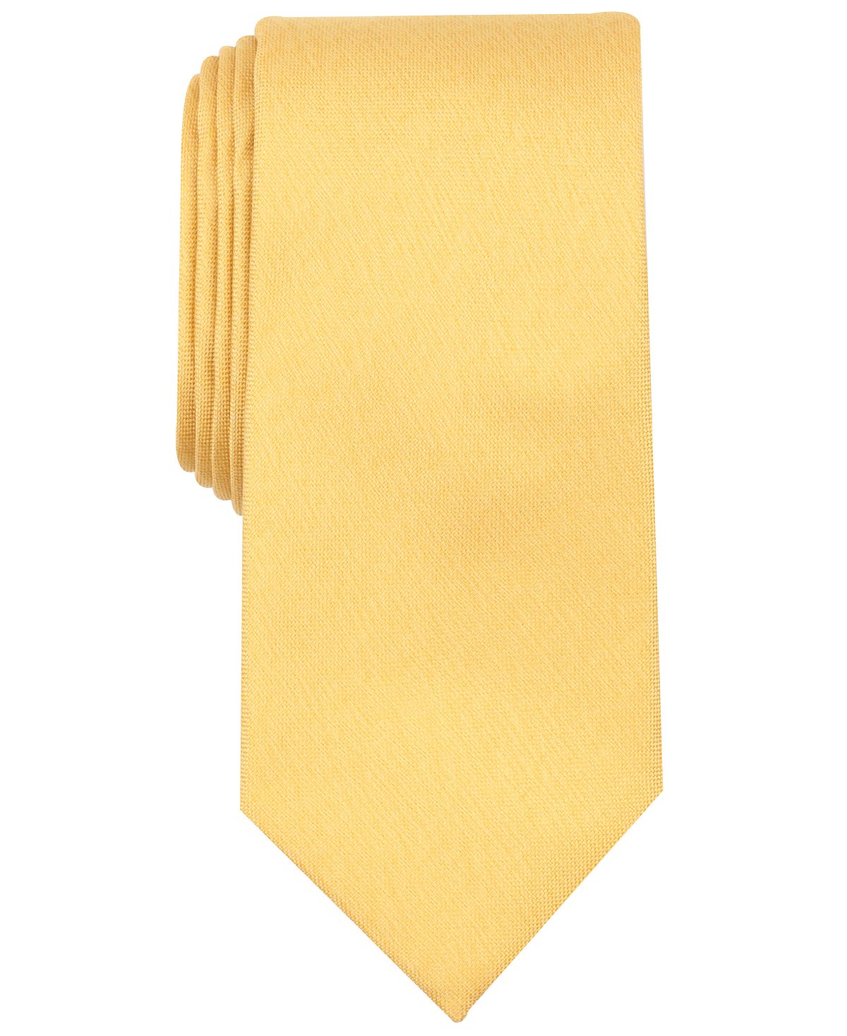 Nautica Erna Solid Slim Silk Tie Yellow