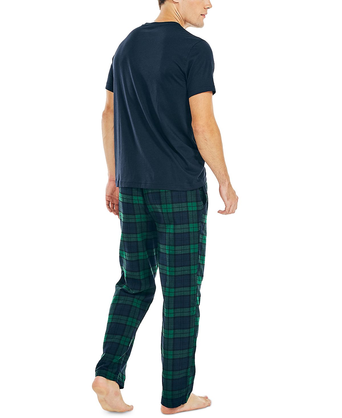 Nautica Flannel Pajama Set Navy