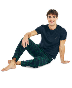 Nautica Flannel Pajama Set Navy thumbnail 3