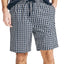 Nautica Gray Plaid Pajama Shorts Navy