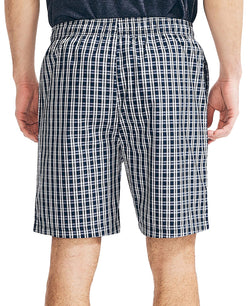 Nautica Gray Plaid Pajama Shorts Navy thumbnail 2