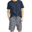 Nautica Gray Plaid Pajama Shorts Navy