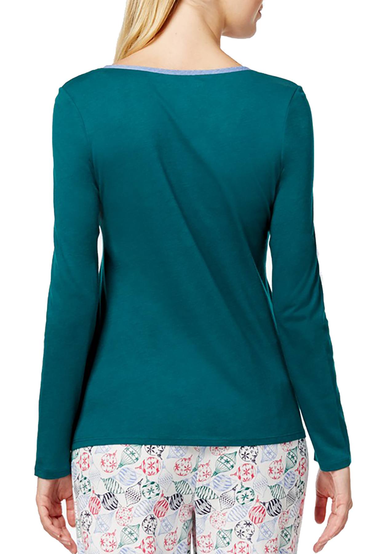 Nautica Green/Denim Pocket-Front Lounge Tee