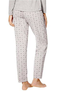 Nautica Heather-Grey Printed Stretch-Jersey Lounge Pant thumbnail 2