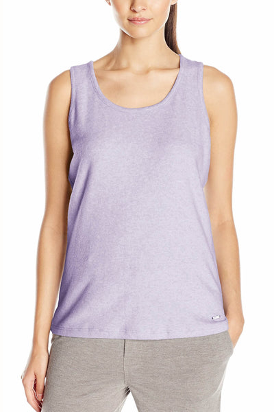 Nautica Heather-Lavender Sweater-Knit Lounge Tank