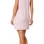 Nautica Heather-Pink Striped Knit Sleepshirt
