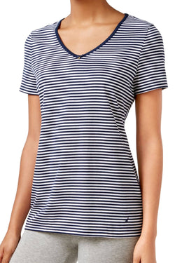Nautica Maritime-Navy Striped Lounge Tee thumbnail 1