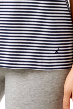 Nautica Maritime-Navy Striped Lounge Tee thumbnail 3