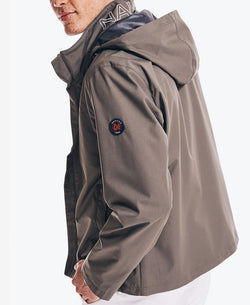 Nautica Men’s Classic Lightweight Hooded Bomber Jacket Hillside Olive thumbnail 2
