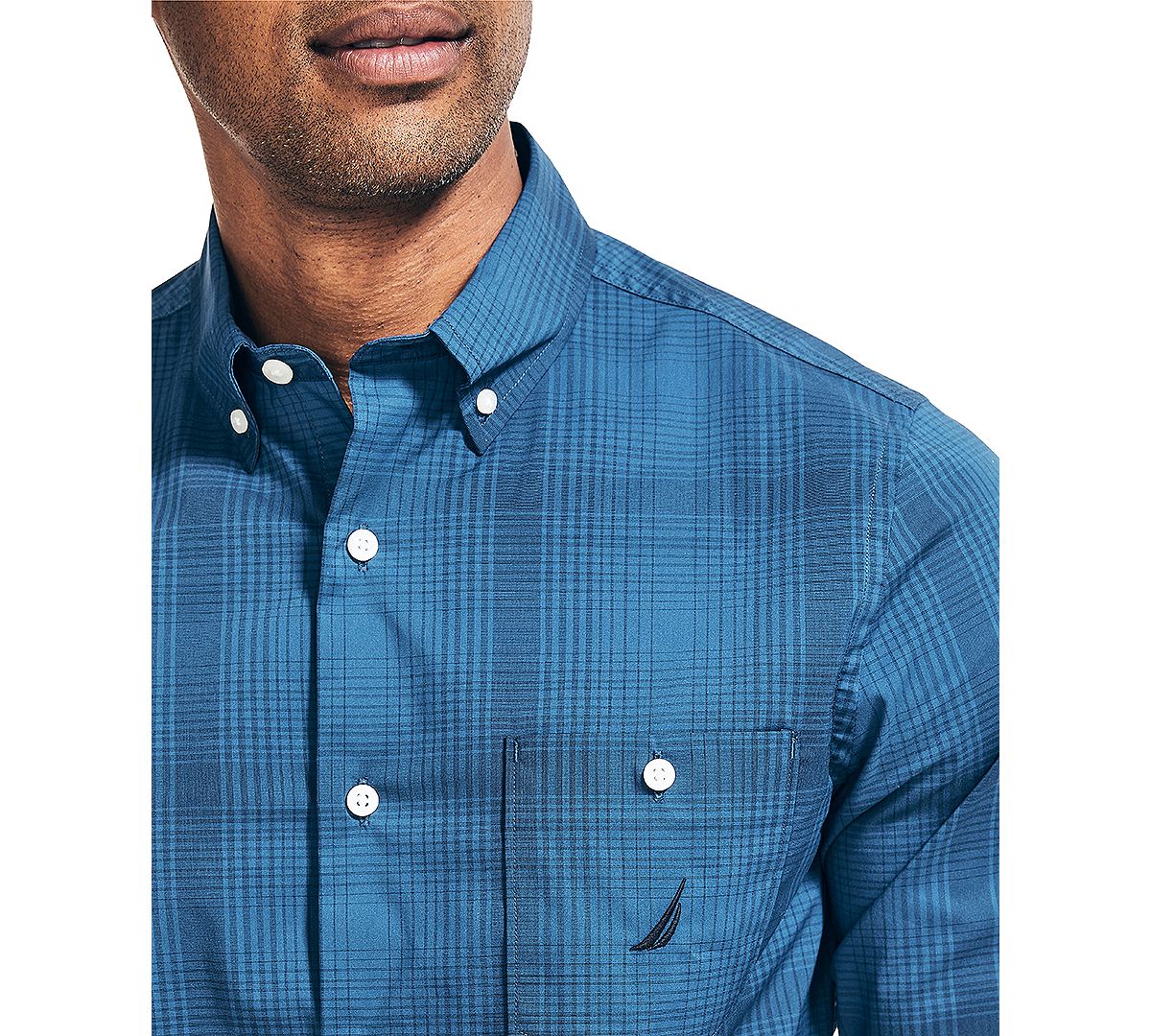 Nautica Navtech Moisture-wicking Performance Stretch Plaid Shirt Under Current