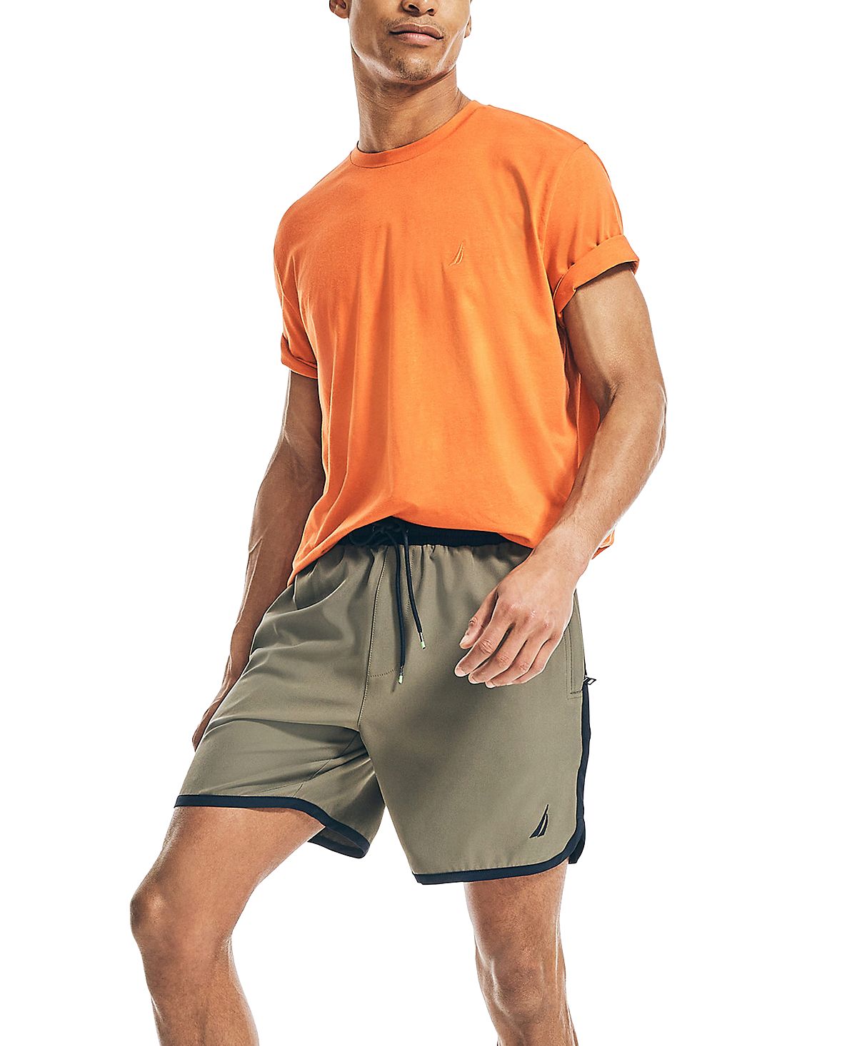 Nautica Navtech Performance 8" Stretch Drawstring Shorts Hillside Olive