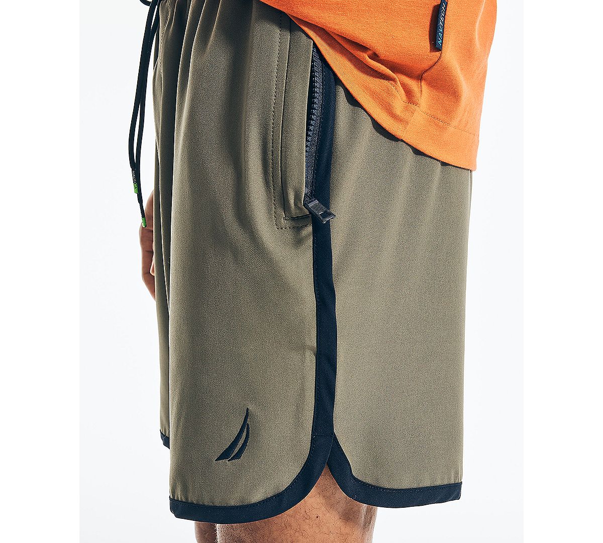 Nautica Navtech Performance 8" Stretch Drawstring Shorts Hillside Olive