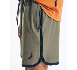 Nautica Navtech Performance 8" Stretch Drawstring Shorts Hillside Olive thumbnail 3