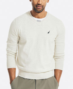 Nautica Navtech V-neck Sweater Oatmeal Heather thumbnail 1