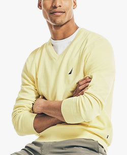 Nautica Navtech V-neck Sweater Pale Banana thumbnail 1